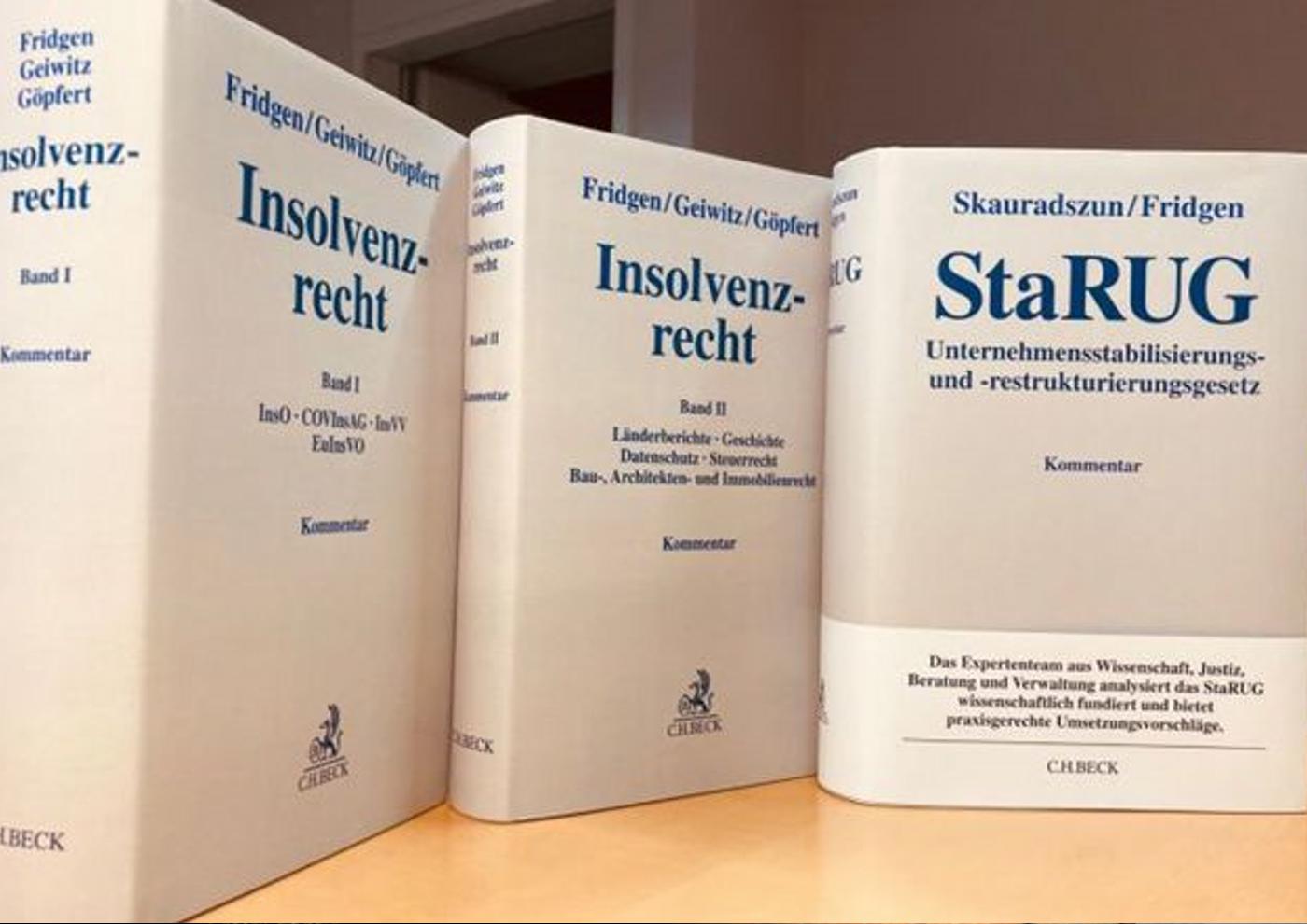 Standardwerke zum Insolvenzrecht und StaRUG