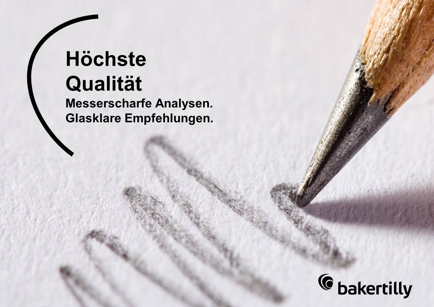 Höchste Qualität Messerscharfe Analysen. Glasklare Empfehlungen.