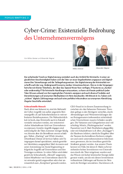 IDWLife_ImFokus_Cyber-Crime_-_Existenzielle_Bedrohung_des_Unternehmensvermoegens.pdf, 648 KB