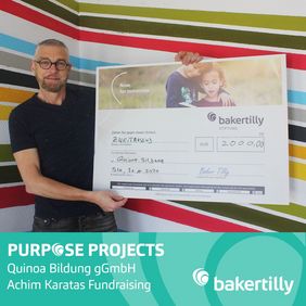 Baker Tilly Stiftung fördert Quinoa Bildung: 2.000 Euro für Achtsamkeit, Verbindlichkeit & Mut