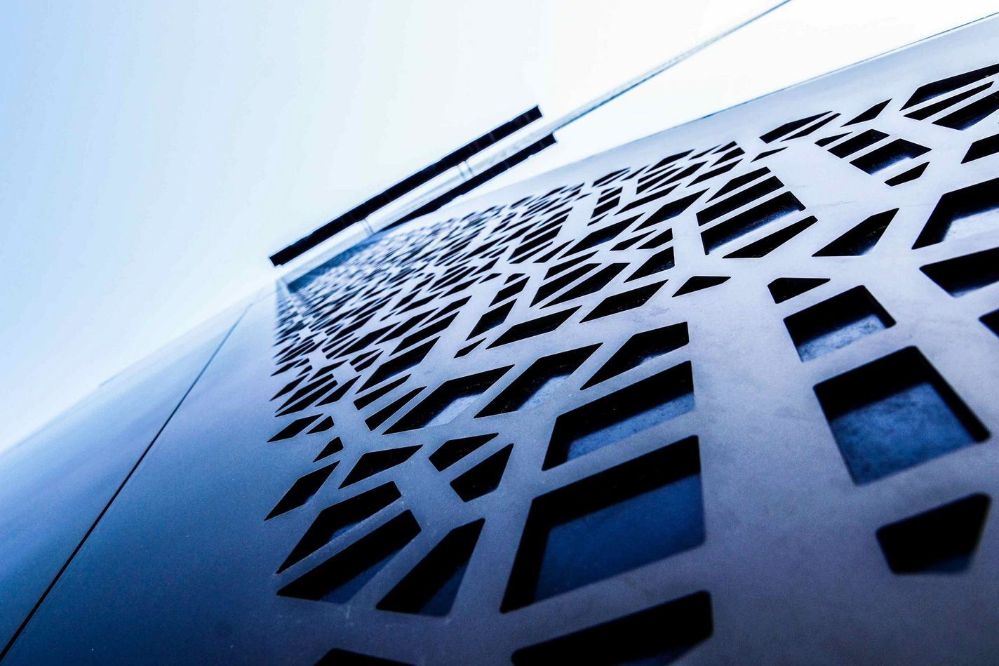 directly shot modern building against sky