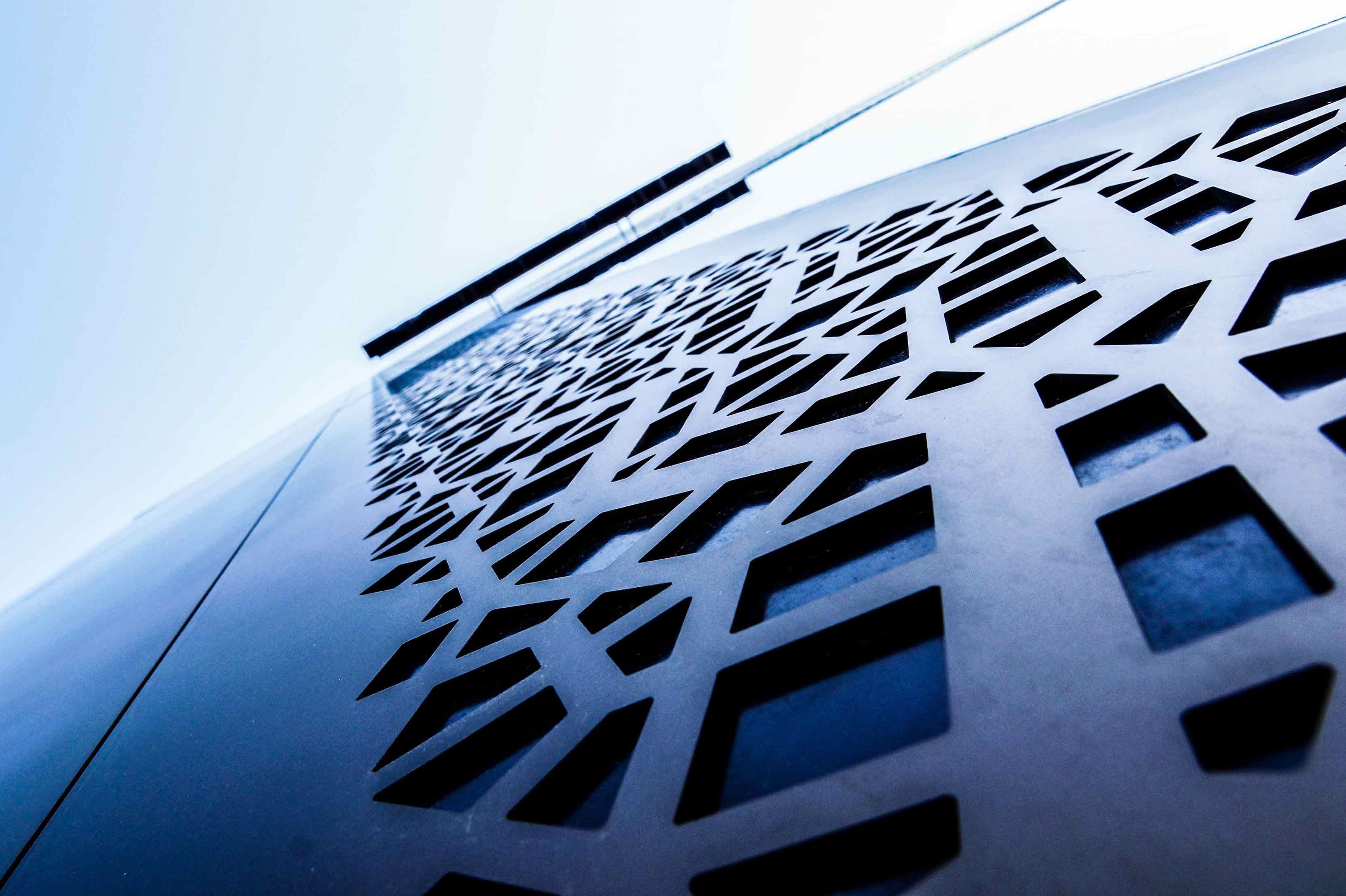 directly shot modern building against sky