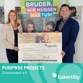 Baker Tilly Stiftung fördert cosinus Lernprogramm mit 2.500 Euro