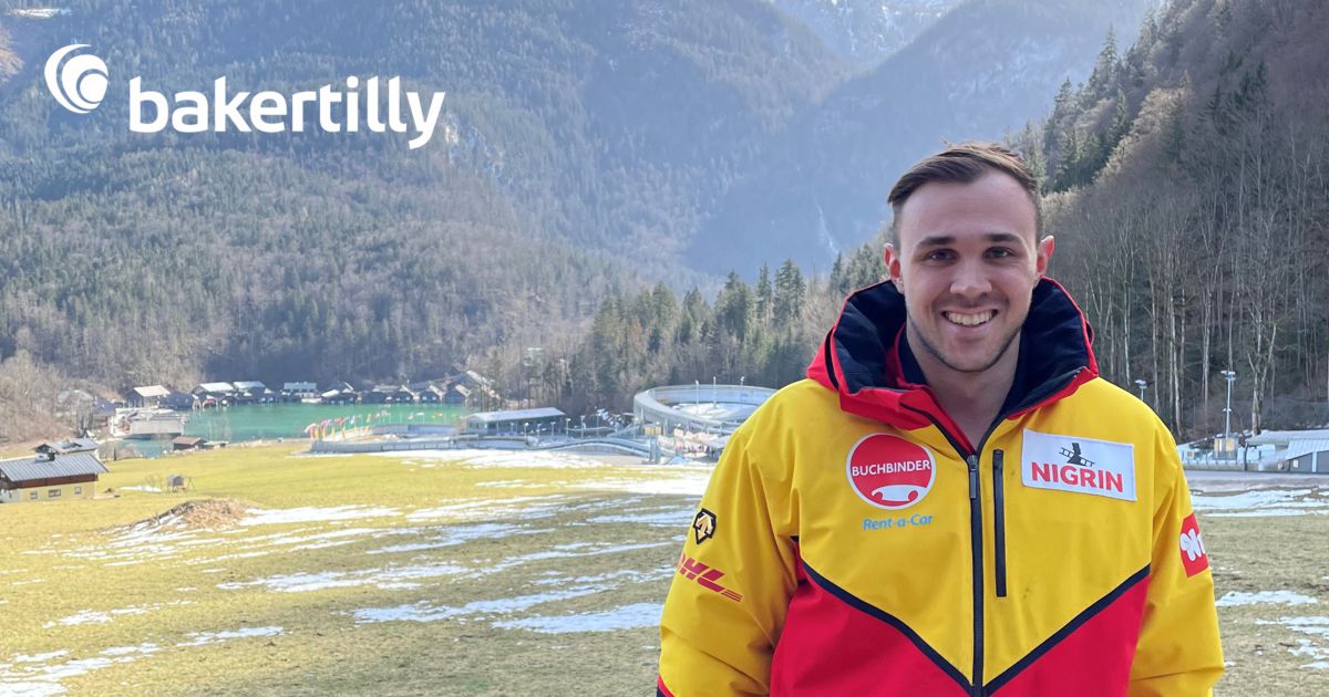 Spitzensport und Wirtschaftsprüfung: Baker Tilly Werkstudent Christopher Koch vereint professionellen Bobsport mit beruflicher Karriere